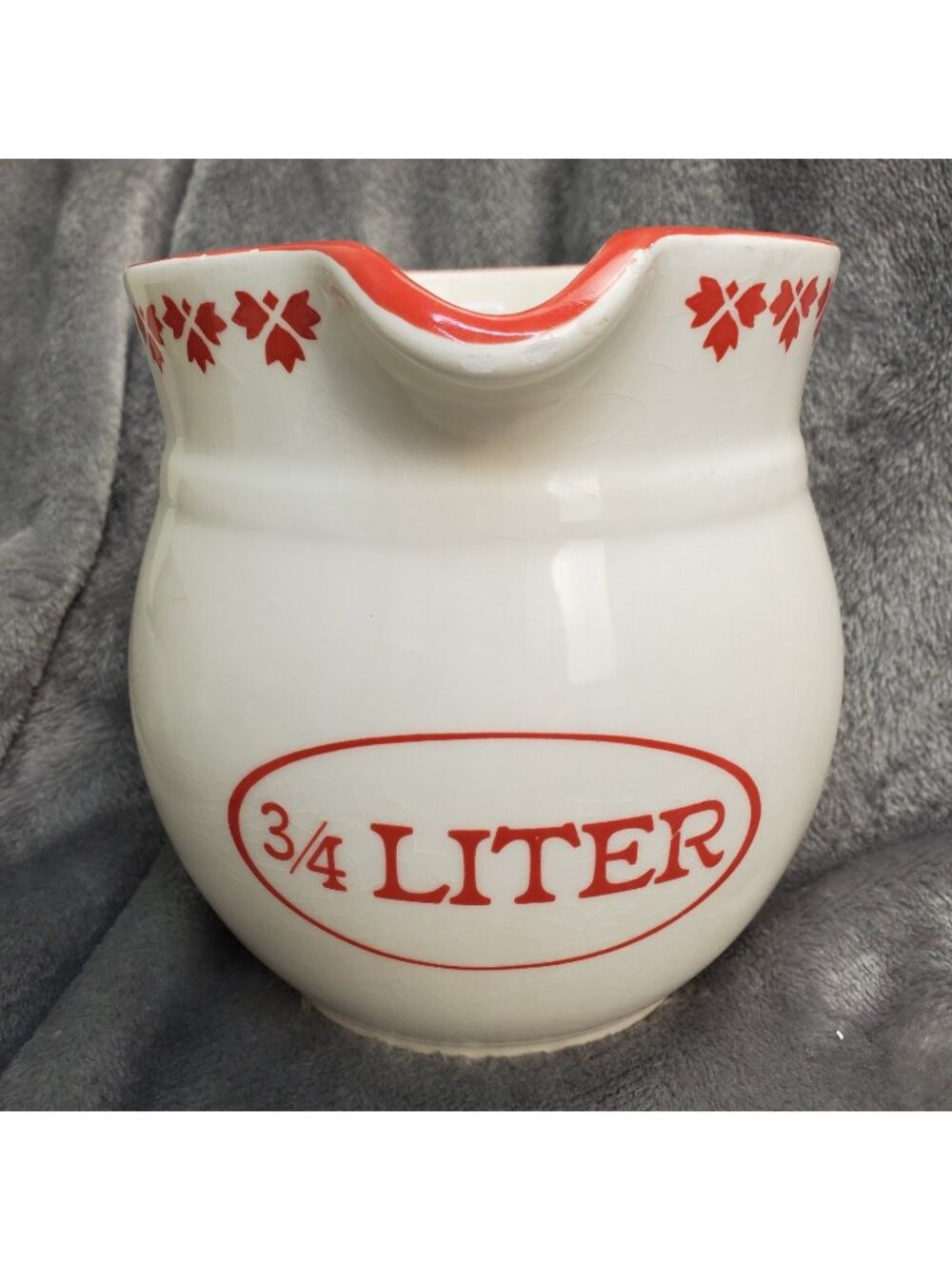 Studio Nova Country Kitchen Milk Pitcher 5" Christmas Holiday Farm Cottage 3/4L